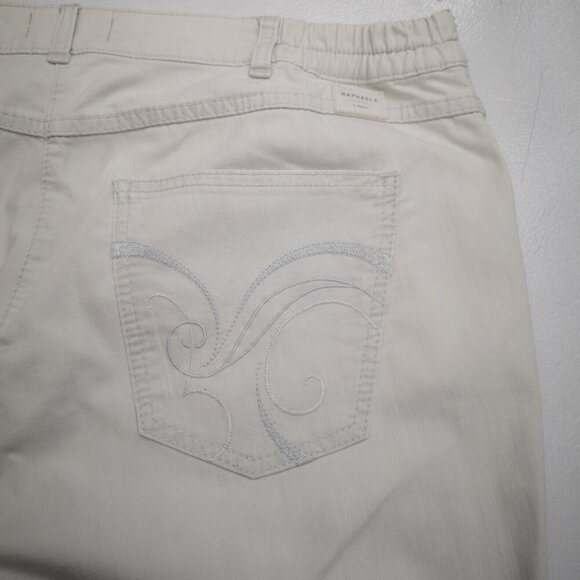 Raphaela by Brax Proform Slim Ladies Size 18R Rosanna Rocket Off White Pants - Picture 10 of 14